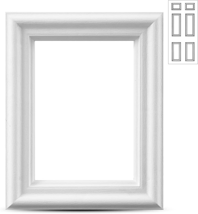 Pushglossy 10 x 8 Entry Door Frame Only Replacement Kit for 1'' Glass (Glass Not Included) 1 Lite Exterior Front Door Window Frame Replacement Grille Inserts Home Improvement Easy to Install Use - Image 1